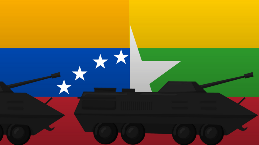 Venezuela y Birmania: Países de golpistas